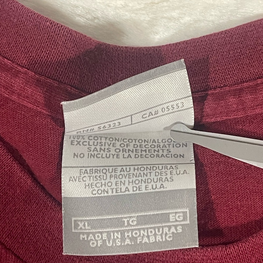 XL Vintage Y2K Nike Just‎ Do It T-Shirt Red Double Sided Friends TV - Picture 6 of 8